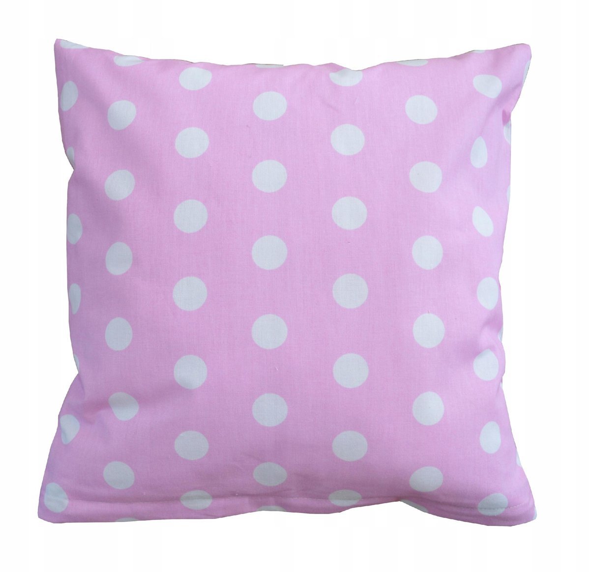 Poszewka na poduszkę bawełna różowe grochy duże