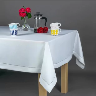 Obrus 160 x 160 Plamoodporny z Mereżką wz. 240_Bia - Obrusy i serwetki - miniaturka - grafika 2