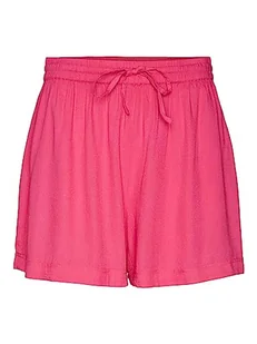 VERO MODA Women's VMBUMPY WVN NoOS szorty, Pink Yarrow, S, różowy, S - Spodenki damskie - miniaturka - grafika 1