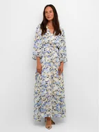 Sukienki - Kaffe Sukienka letnia Eva 10508331 Kolorowy Regular Fit - miniaturka - grafika 1