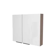 Szafki łazienkowe - Szafka łazienkowa wisząca z lustrem Devo Vena 2.0 80 cm prawa structure stone grey VE2-SWL2DP80-F101L09 - miniaturka - grafika 1