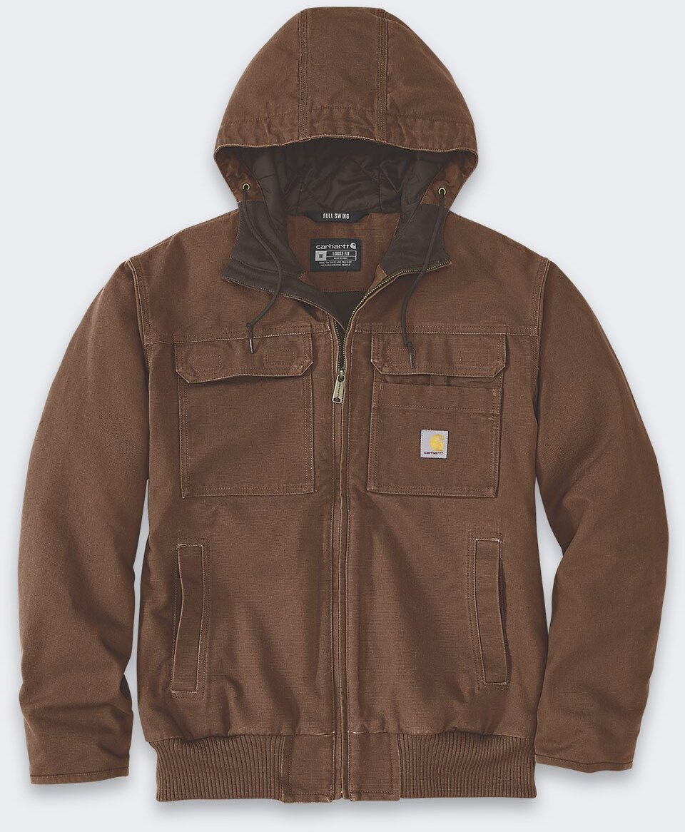 Kurtka męska Carhartt Kurtka Carhartt Washed Duck Active Jacket Red Duck