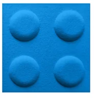 Panele ścienne i boazeria - Panel tapicerowany koło średnica 30 cm czerwone Stelle - miniaturka - grafika 1