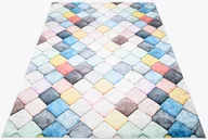 Dywany - Nowoczesny dywan pokojowy w kolorowe kwadraty B5-H82 - miniaturka - grafika 1