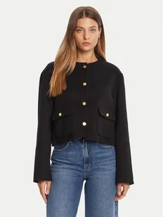 Tommy Hilfiger Kurtka przejściowa WW0WW47446 Czarny Regular Fit - Kurtki damskie - miniaturka - grafika 1