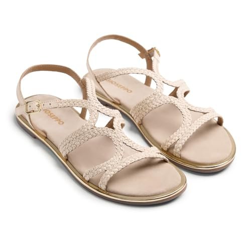 GIOSEPPO NEKUBU Damski pasek T Off-White, 39 EU