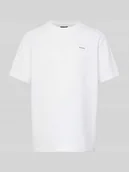 Koszulki męskie - T-shirt o kroju regular fit z fakturowanym wzorem - miniaturka - grafika 1