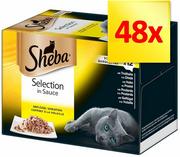 Mokra karma dla kotów - Zestaw Sheba tacki, 48 x 85 g - Classics + Warzywa, 12 x 85 g - miniaturka - grafika 1