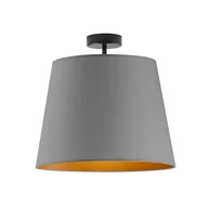 Lampy sufitowe - Skandynawski plafon do jadalni z kloszem w kształcie stożka KAIR GOLD - miniaturka - grafika 1