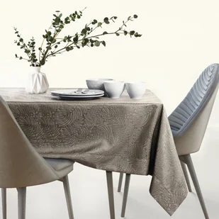 Obrus Gaia Cappuccino Tłoczony Roślinny 140x180 AmeliaHome - TCLOTH/AH/GAIA/BRD/CAPPUCCINO/140X180 - Obrusy i serwetki - miniaturka - grafika 7