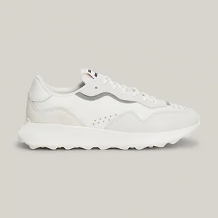 Buty Tommy Hilfiger Runner Mix Meterial M EM0EM01381YBL białe - Buty sportowe męskie - miniaturka - grafika 1
