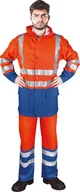 Odzież robocza - KOMPLET OCHRONNY PRZECIWDESZCZOWY REIS KPLPUFLUO; POMARAŃCZOWO-NIEBIESKI (XXXL) - miniaturka - grafika 1
