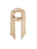 Apaszki i szaliki damskie - Tommy Hilfiger Szal Monogram AW0AW17493 Beżowy - miniaturka - grafika 1