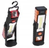 Oświetlenie warsztatowe - LATARKA Warsztatowa Lampa 3W COB Hak Na BATERIE - miniaturka - grafika 1