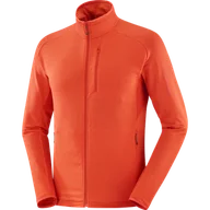 Bluzy sportowe męskie - BLUZA SALOMON ESSENTIAL LTWARM FZ M C23527 - miniaturka - grafika 1