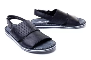 RIEKER 21566-14 blue, sandały męskie - Rieker - Sandały męskie - miniaturka - grafika 1