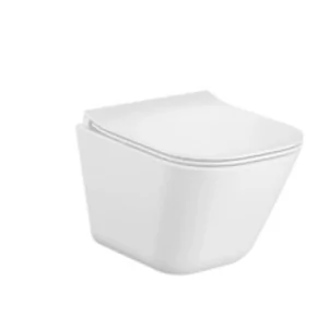 Roca A34647AS00 GAP SQUARE COMPACTO Miska WC podwieszana Rimless 48 cm Supraglaze$128 - Miski WC - miniaturka - grafika 1