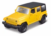 Kolekcjonerskie modele pojazdów - Maisto MI 21001-31 Auto Power Racer Jeep Wrangler Unlimited 2015 żółty - miniaturka - grafika 1