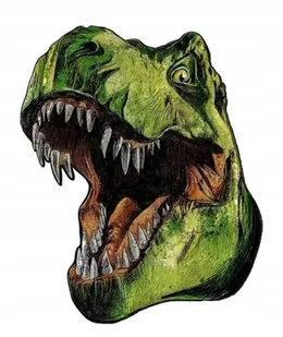 Puzzle Drewniane Dla Dorosłych Kolory Dinozaur A5 - Puzzle - miniaturka - grafika 1