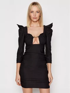Sukienki - Kontatto Sukienka koktajlowa B8814 Czarny Slim Fit - grafika 1