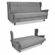 Sofy i kanapy - Kanapa sofa Uszak ARI rozkładana wersalka spania łóżko Family meble szara - miniaturka - grafika 1