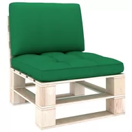 Poduszki ogrodowe - vidaXL Poduszki na sofę z palet 2 szt. zielone 314533 - miniaturka - grafika 1