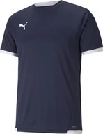 Koszulki męskie - Koszulka męska Puma teamLIGA Jersey granatowa 704917 06 L - miniaturka - grafika 1