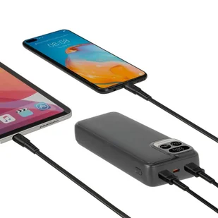 RIVACASE Powerbank VA2521 20000 mAh USB-C 20W + LCD czarny - Powerbanki - miniaturka - grafika 14