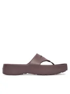 Klapki i japonki damskie - Calvin Klein Japonki One Piece Eva Flip Flop Thong HW0HW02957 Brązowy - miniaturka - grafika 1