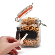 Pojemniki kuchenne - Tadar CHALK SŁOIK Z ETYKIETĄ DO PISANIA KREDĄ 1,0 L SZKŁO 5903313406635 - miniaturka - grafika 1