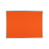 Tablice i flipcharty - ekoTAB Tablica tekstylna ekoTAB w aluminiowej ramie, 90 x 60 cm, pomarańczowa 535097 - miniaturka - grafika 1