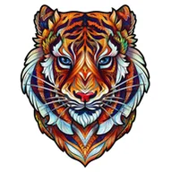 Puzzle - Uroczy Tygrys drewniane puzzle 700 el. Unidragon - miniaturka - grafika 1