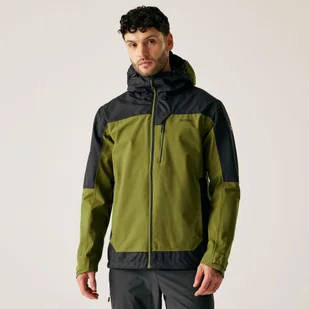 Regatta Męska kurtka przeciwdeszczowa Highton IV Stretch Zielony, Rozmiar: 2XL - Kurtki i kamizelki sportowe męskie - miniaturka - grafika 1