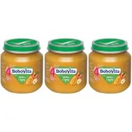 Desery dla dzieci - BoboVita Jabłka z dynią po 4 miesiącu Zestaw 3 x 125 g - miniaturka - grafika 1