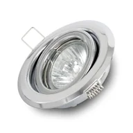 Oprawy, klosze i abażury - Oczko oprawa halogen sufitowa do Led Ruchoma Chrom - miniaturka - grafika 1