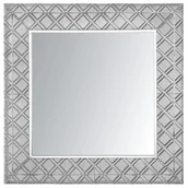 Lustra - Beliani Lustro ścienne 80 x 80 cm srebrne EVETTES - miniaturka - grafika 1