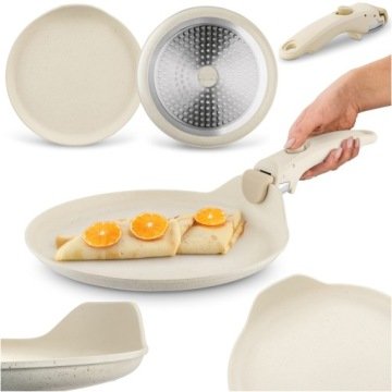 Patelnia do Pancakes Indukcja Naleśników Starke Pro Compacti Cream 26 cm