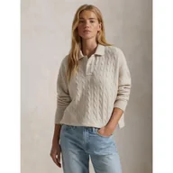 Swetry damskie - POLO RALPH LAUREN Wełniany sweter Cropped Fit z dodatkiem kaszmiru - miniaturka - grafika 1