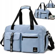 Torebki damskie - TORBA SPORTOWA Z KIESZENIĄ NA BUTY WODOSZCZELNA NA TRENING SIŁOWNIE LEKKA - miniaturka - grafika 1