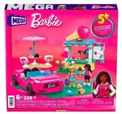 Klocki - Barbie Mega Klocki Kabriolet i stoisko z lodami - miniaturka - grafika 1