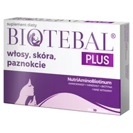 Włosy, skóra, paznokcie - Biotebal Plus Włosy Skóra Paznokcie, 30 tabletek + 10 tabletek gratis - miniaturka - grafika 1