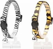 Obroże dla kotów - Duvo+ DUVO+ OBROŻA KOT"ZOO" Z DZWONKIEM 20-30cm/10mm 11161 - miniaturka - grafika 1