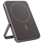 Powerbanki - Powerbank Fresh 'n Rebel Magnet Wireless 5000 mAh 20W Ciemnoszary - miniaturka - grafika 1