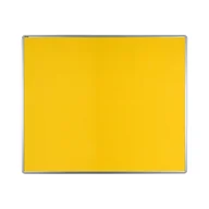 Tablice i flipcharty - Tablica tekstylna ekoTAB w aluminiowej ramie 1200 x 900 mm, żółta - miniaturka - grafika 1