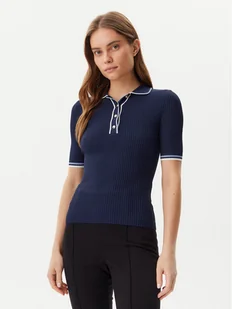 Guess Sweter W5GR37 Z3L10 Granatowy Regular Fit - Swetry damskie - miniaturka - grafika 1