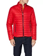 Kurtki męskie - Geox Męska kurtka M Wilmer Short JKT Quilted, czerwony (Ribbon Red), 48 - miniaturka - grafika 1