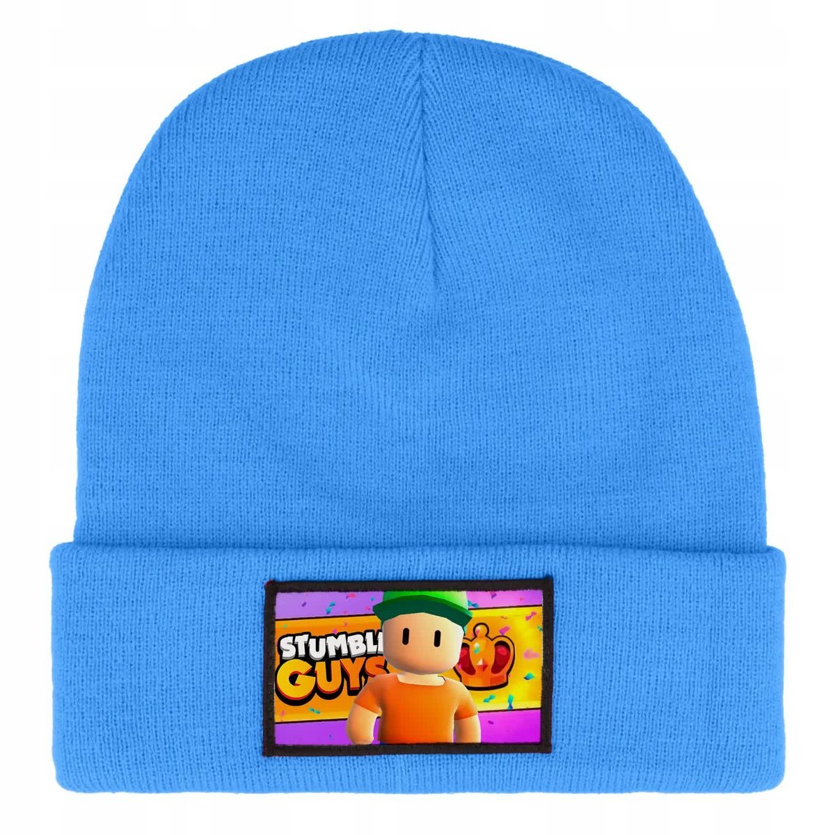 CZAPKA BEANIE ZIMOWA CIEPŁA NIEBIESKA DLA DZIECI MOTYW STUMBLE LEGENDS WZ