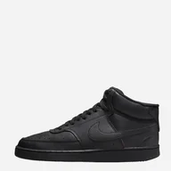Trampki męskie - Tenisówki męskie z eko skóry Nike Court Vision Mid Nn DN3577-003 44 (10US) Czarne (196149689784) - miniaturka - grafika 1