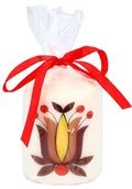 Świece - Świeczka folk, kwiat kaszubski (tulipan borowiacki) - miniaturka - grafika 1