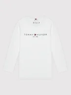 Bluzy dla chłopców - Tommy Hilfiger Bluzka Essential KS0KS00202 D Biały Regular Fit - miniaturka - grafika 1